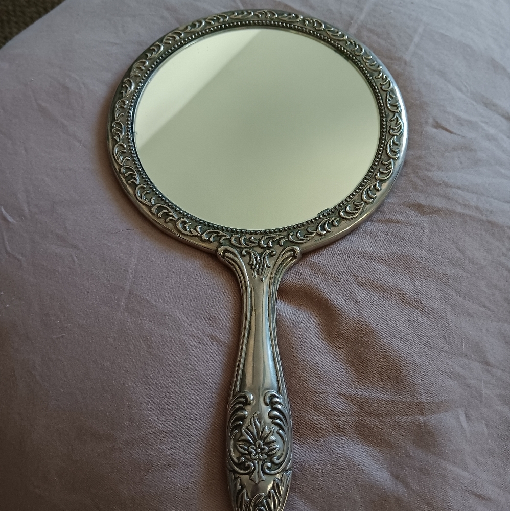 Elegant Silver Hand Mirror